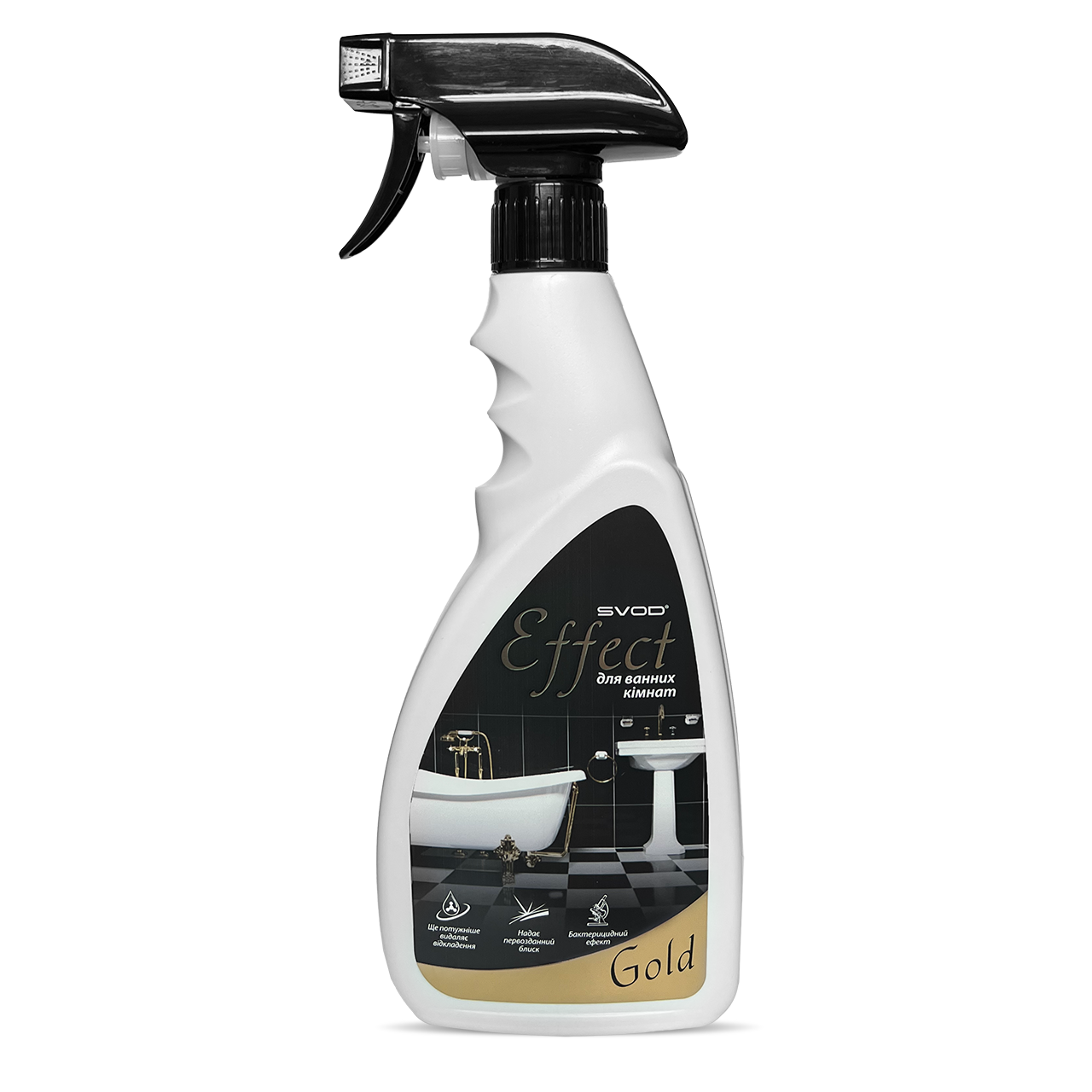 Универсальное средство для ухода за ванными комнатами "Effect Gold", с распылителем